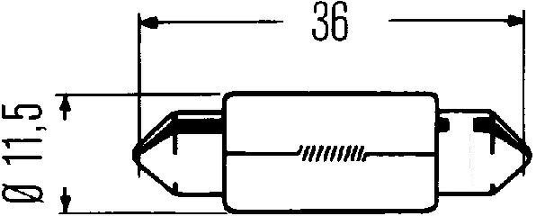 LAMPPU 24V 10W SUKKULA LYHYT