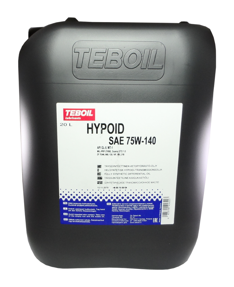 VOIMANSIIRTOÖLJY NESTE PRO AXLE 75W-140 20L